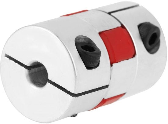 Connettore Flessibile - Koppelingsas OD20mm X L25mm - Lega di Alluminio - Connettore per Motori - Adatto per Servomotori a Passo - Connettitore di Sincronizzazione