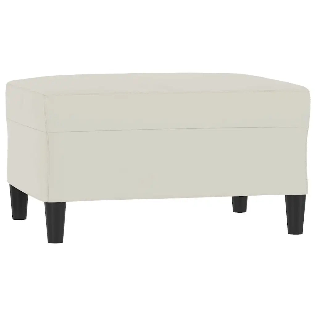 Set di Divani 4 pz con Cuscini Crema in Velluto 3201494