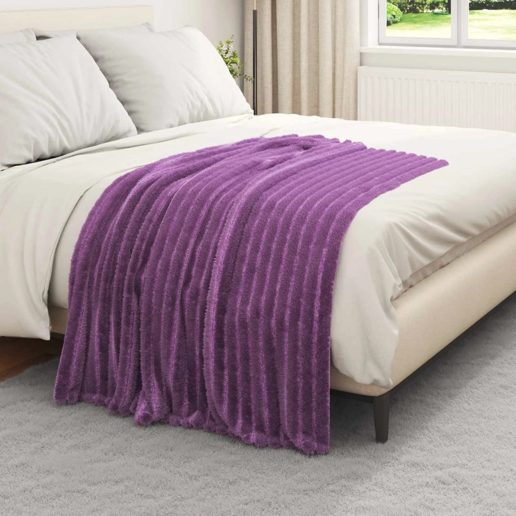Coperta Viola 150 x 130 cm Panno 42016857
