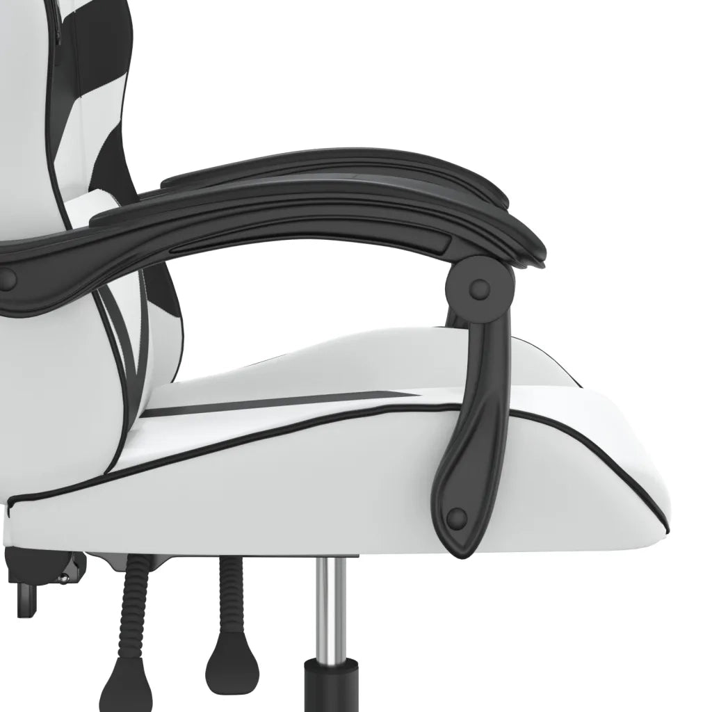 Sedia da Gaming Bianco e Nero in Similpelle 3143852