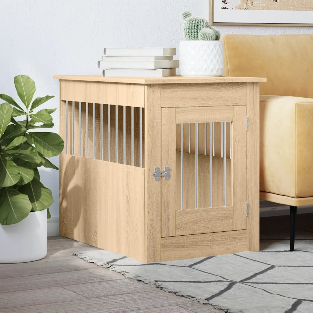 Gabbia Cani da Arredamento Rovere Sonoma 55x80x68cm Multistrato CFW2481871