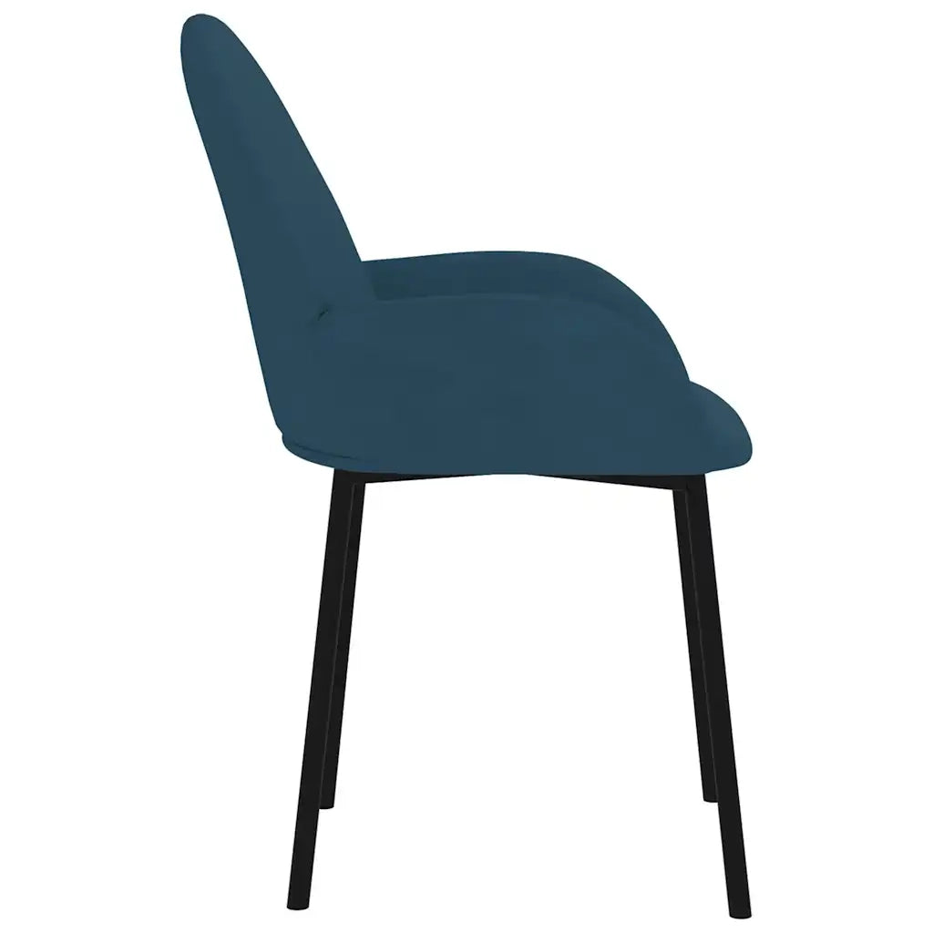 Sedie da Pranzo 2 pz Blu in Velluto 344762