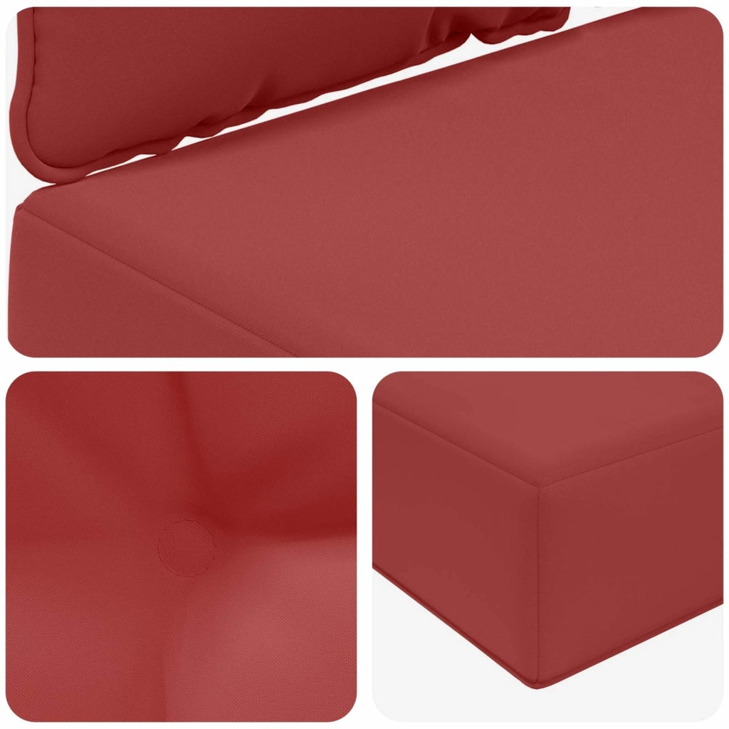 Cuscino per divano da esterno 2 pcs Rosso vino Poliestere 900906