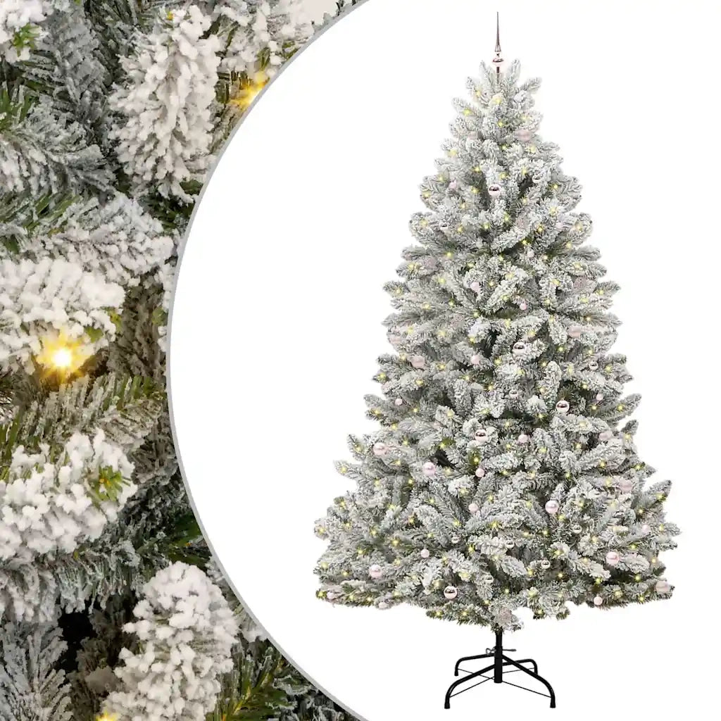 Albero di Natale artificiale con 300 LED Verde e Bianco 300 cm 3395786