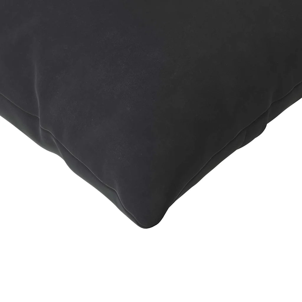 Cuscini da Divano 2 pz | Cuscini per sedie Nero 200 x 40 cm Tessuto in Cords