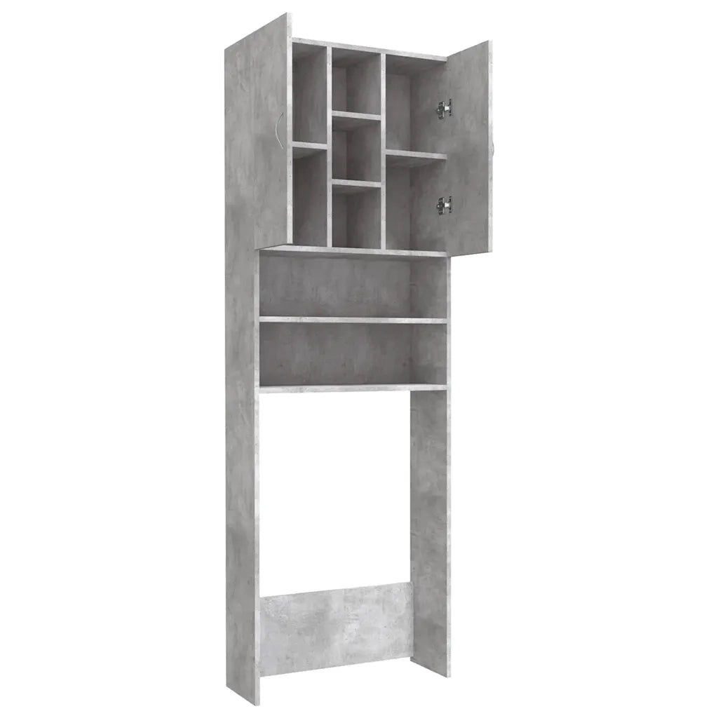 Mobile per Lavatrice Grigio Cemento 64x25,5x190 cm CFW4434280