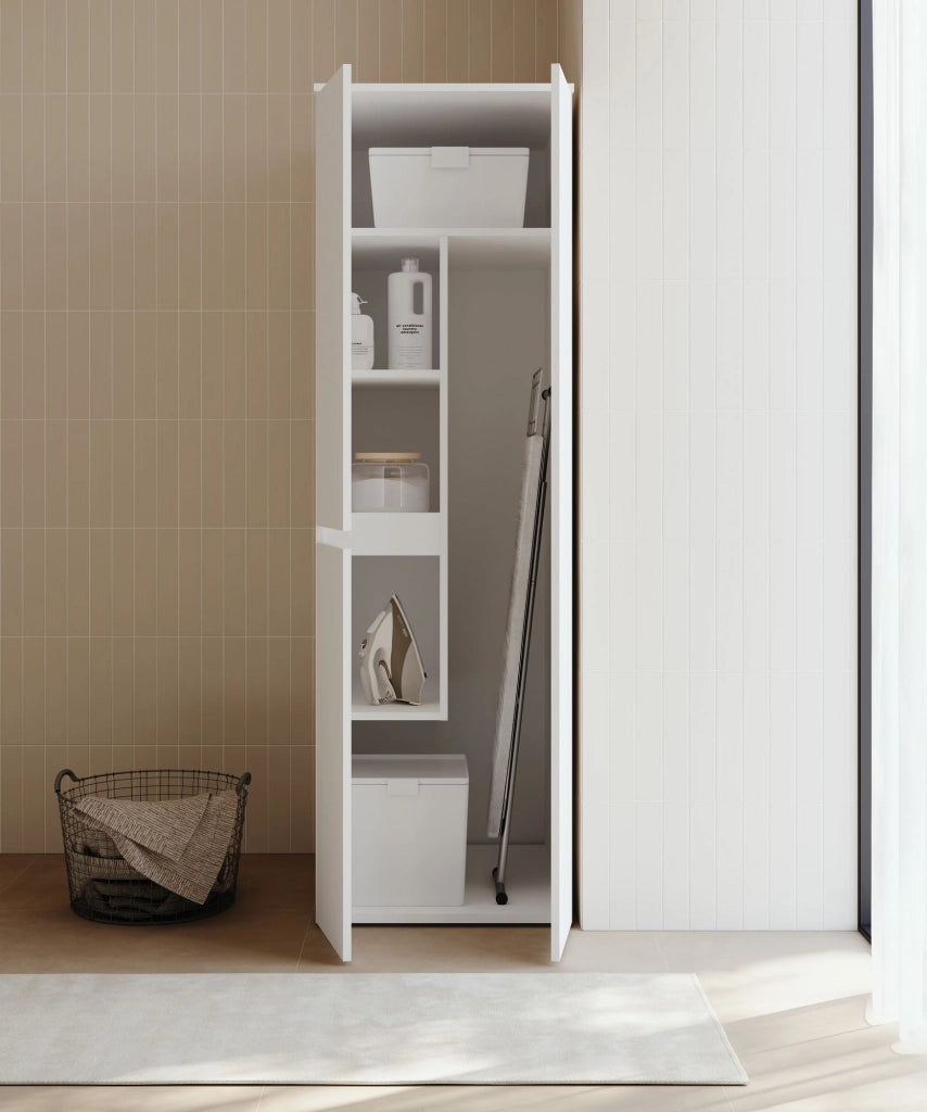Armadio da bagno "Solis 60" - cm - Bianco opaco