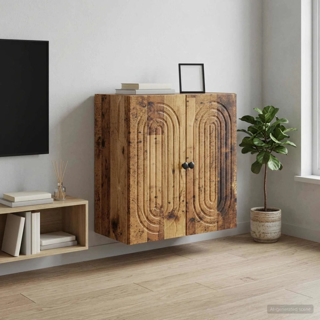 Mobiletto a muro Legno antico 59 x 31 x 60 cm 898073