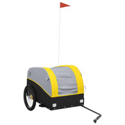 Rimorchio da Bici Nero e Giallo 45 kg in Ferro CFW1081655