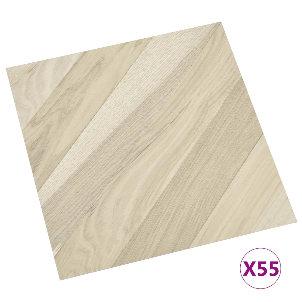 Tavole per Pavimenti 55 pcs Beige 5,11 m² PVC 42046353