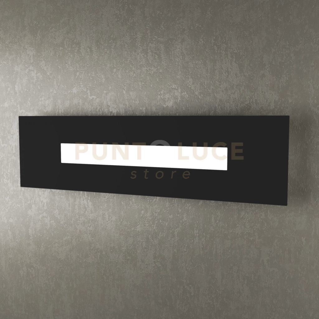 WALLY APPLIQUE-PLAFONIERA 60 CM. 1 LUCE NERO 1138-60-NE