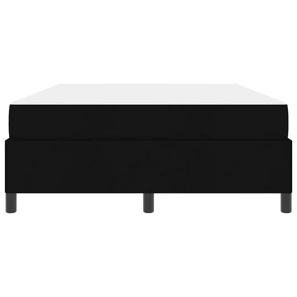 Letto a molle Nero 160 x 200 cm Tessuto