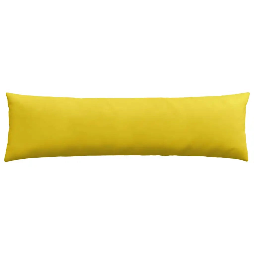 Cuscini da Divano 2 pz-Set di 2 Cuscini per Sofa Giallo 145 x 40 cm Tessuto in Cords