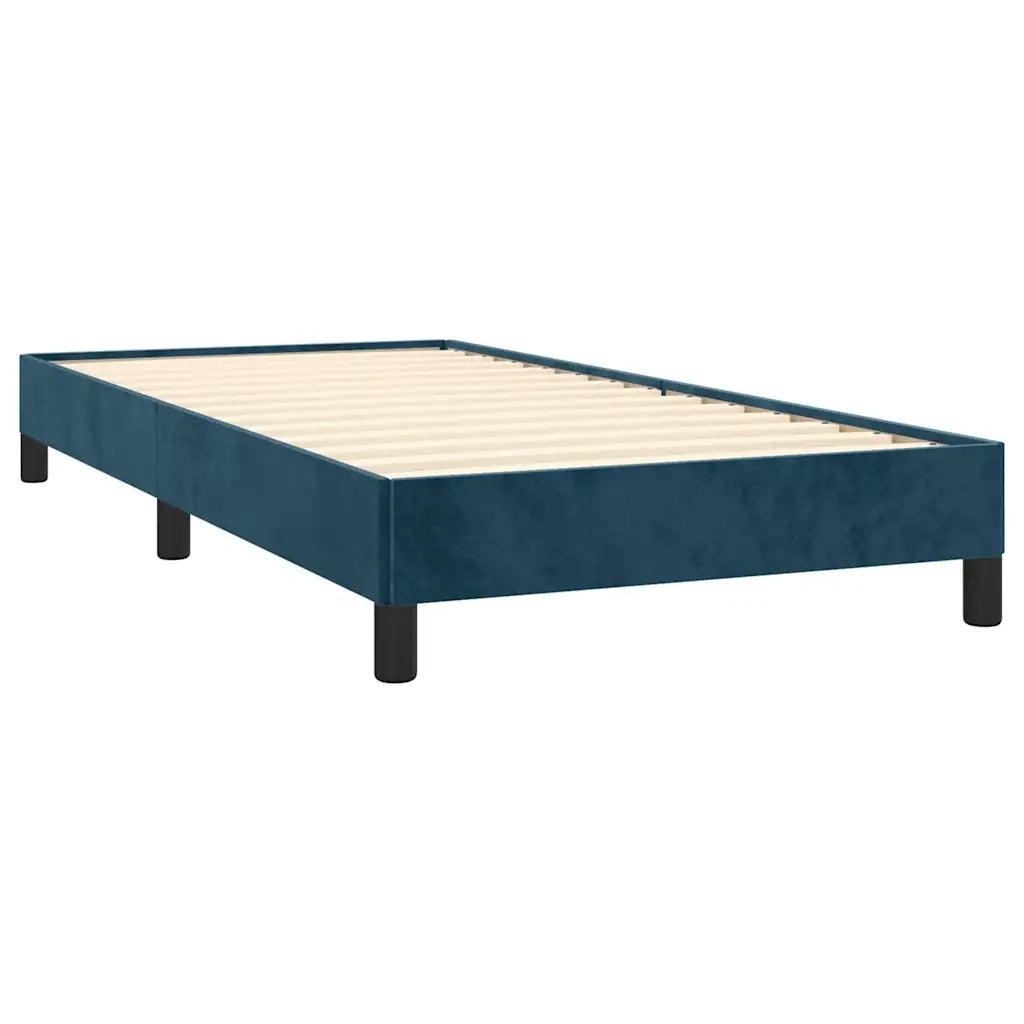 Giroletto senza Materasso Blu Scuro 90x200 cm in Velluto 346956