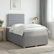 Letto box spring con materasso Grigio Chiaro 120 x 200 cm 3454361