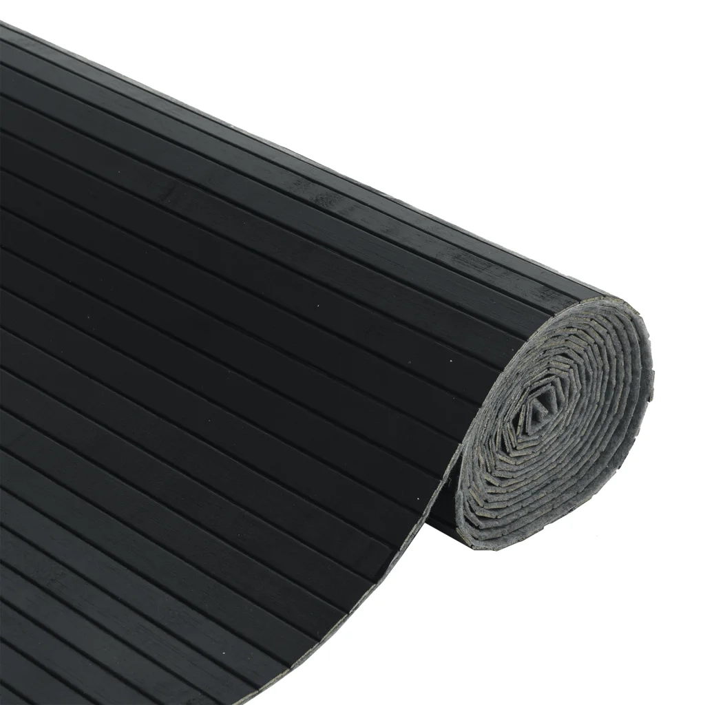 Divisorio Ambienti Nero Larghezza 250 cm Altezza 165 cm in Bambù 376990