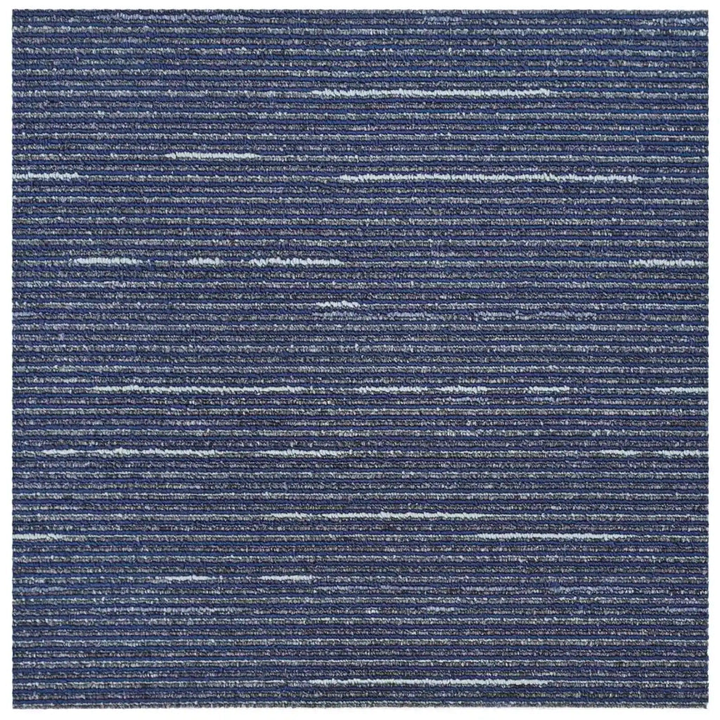 Piastrella per Tappeto Strisce Blu 50 x 50 cm 36 pcs 42032479