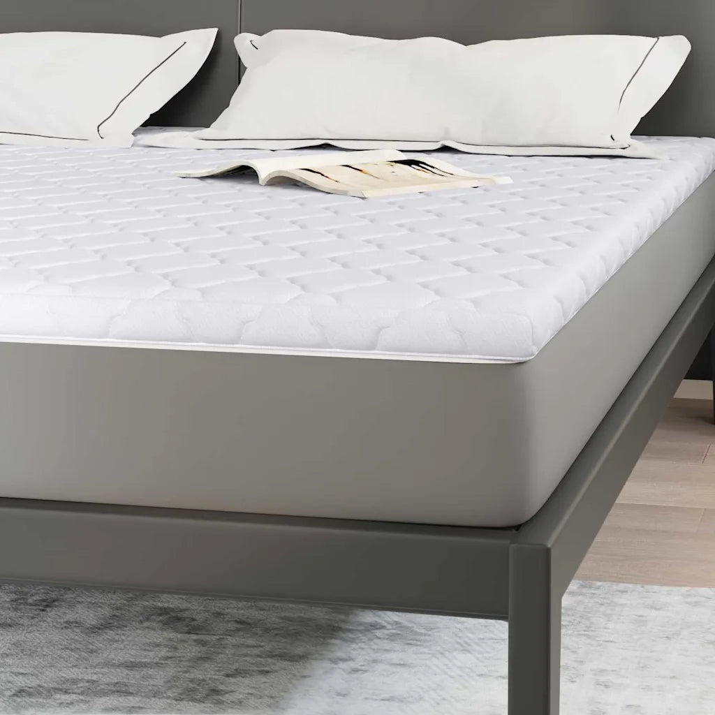 Topper al cocco Bianco 200 x 200 cm Tessuto Jacquard 4106400