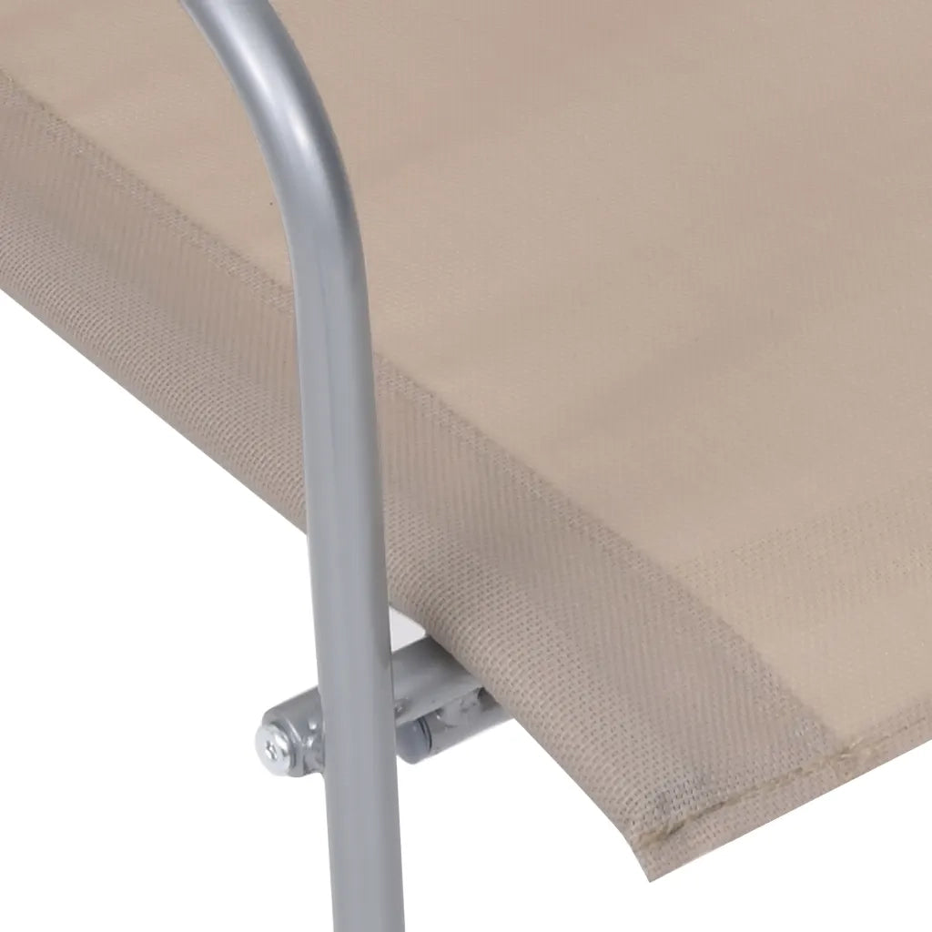 Set Divano da Giardino 4 pz | Set Salotto da Giardino in Tessuto e Acciaio Grigio Talpa