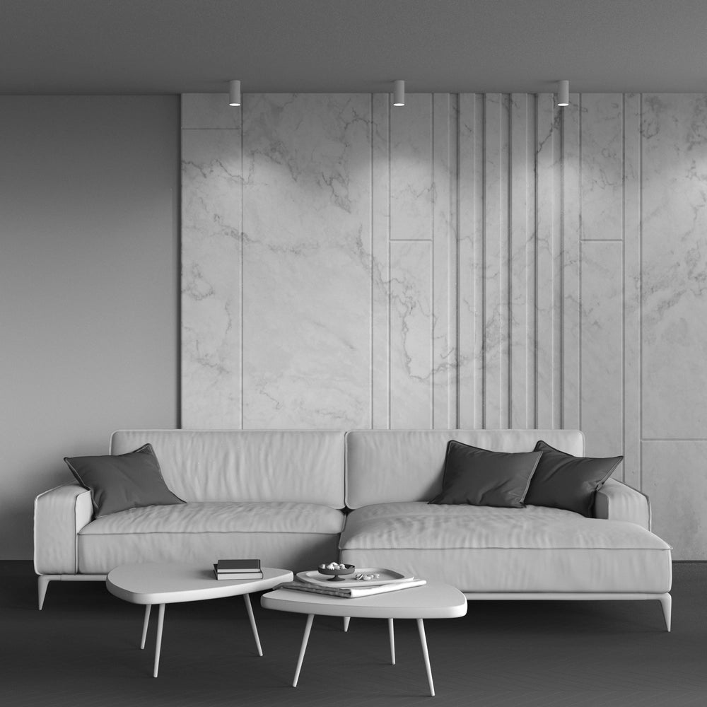 Plafoniera tecnica Maytoni Focus bianca alluminio GU10 6x13cm
