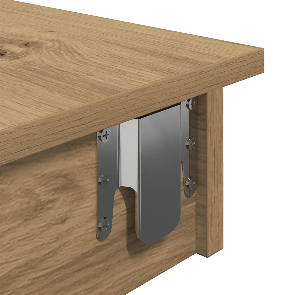 Bancone da Muro Rovere Artigianale Legno Multistrato