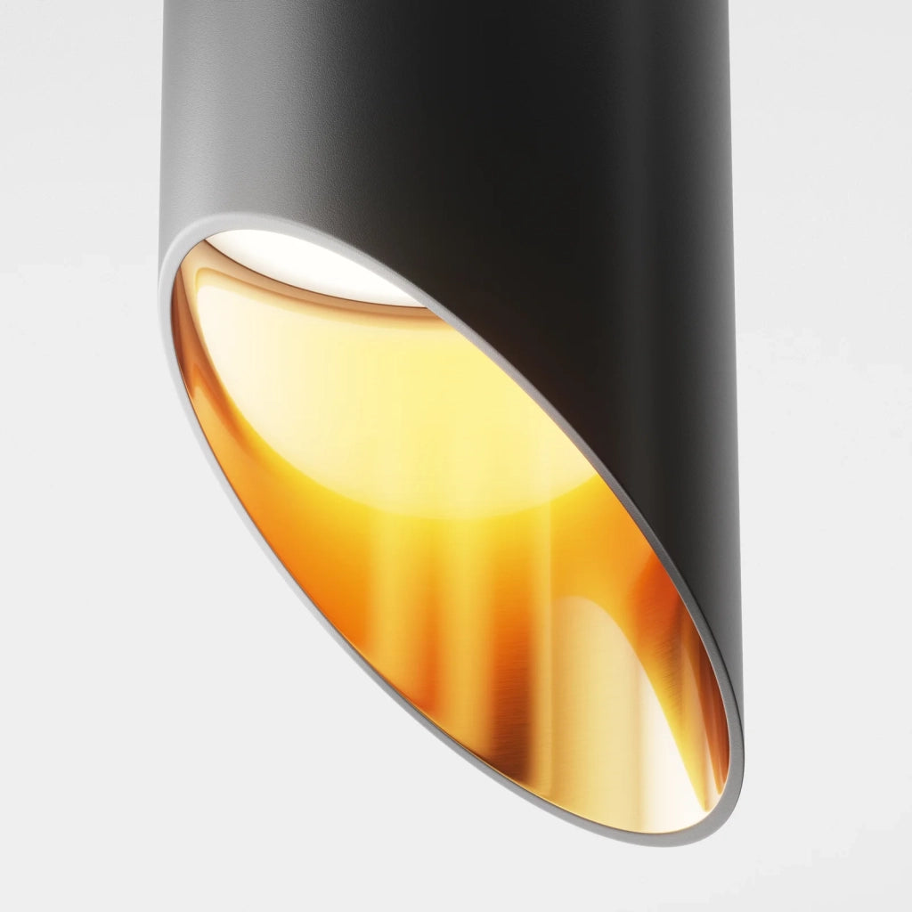 Maytoni Plafoniera moderna Lipari 1 luce GU10 nero metallo