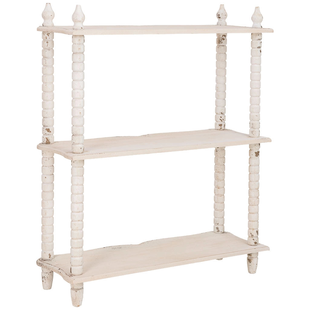 Mensola in legno bianco, 80,5x30x99 cm (altezza)