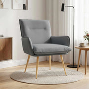 Poltrona Grigio Chiaro Tessuto 42047698