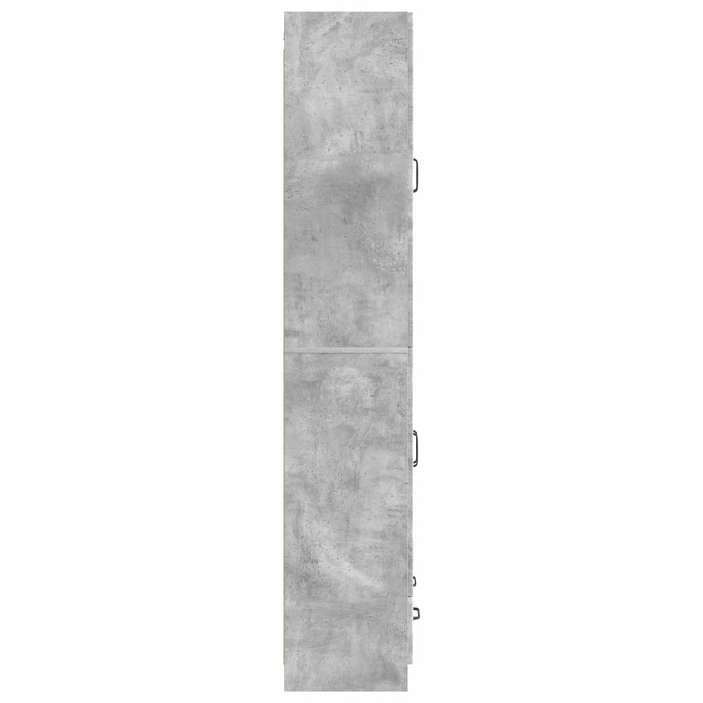 Set di armadi 2 pz Grigio Cemento Legno ingegnerizzato 3416937