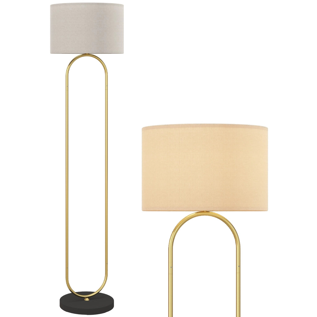 Lampada da terra ¨C Minimal ¨C 156 cm dorato e nero