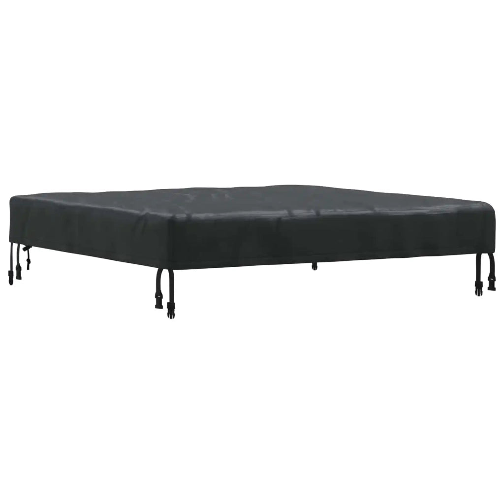 Copertura Tavolo Tinta unita Nero 92 x 92 x 15 cm Tessuto 4106081