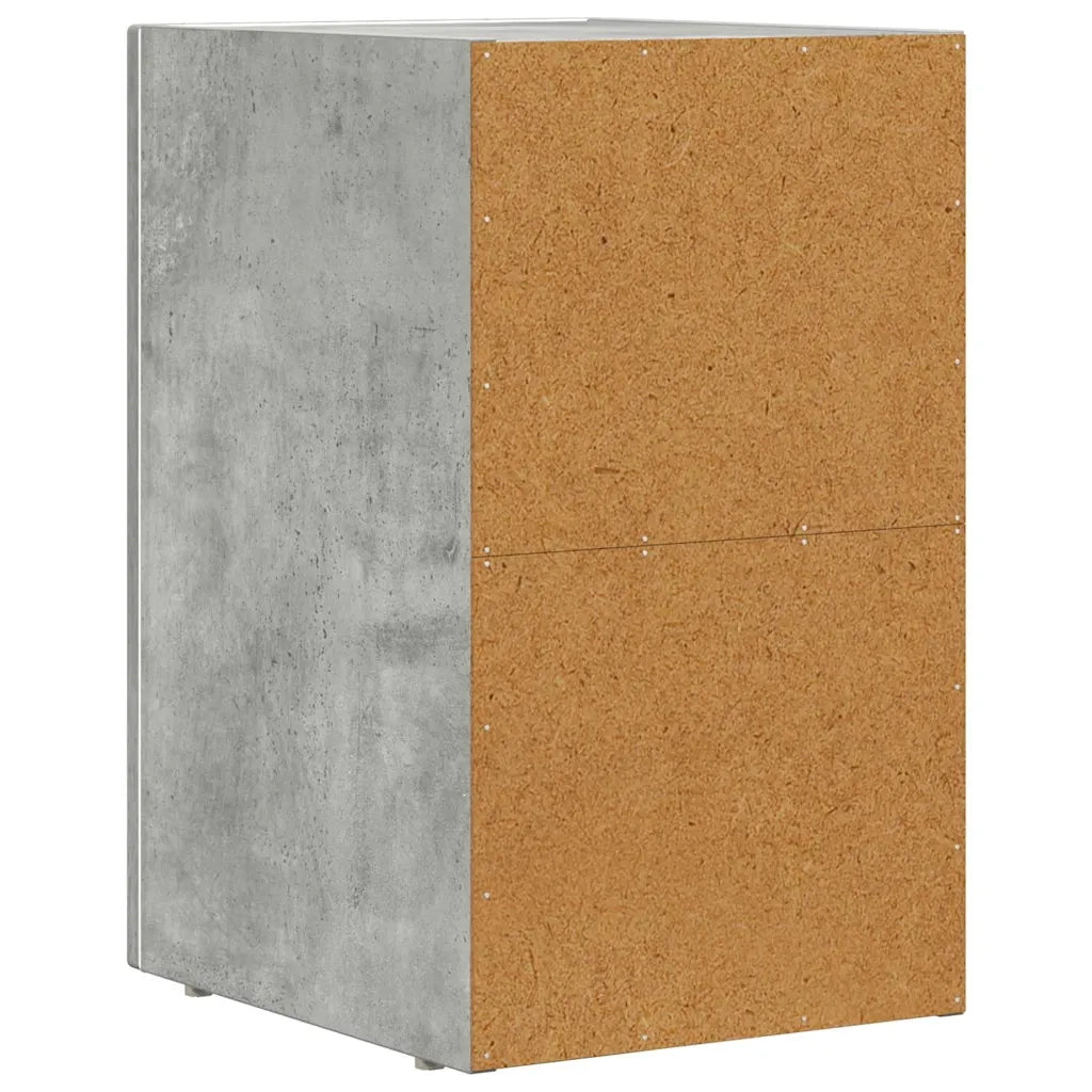 Comodino 2 pcs Grigio cemento 29,5 x 33,5 x 50 cm 891231