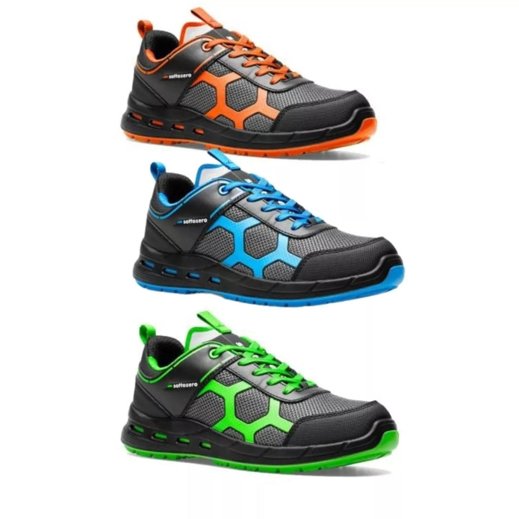 Scarpe Antinfortunistica S1P ESD Ultraleggera, Ultrassottile e Traspirante | Sottozero Modello UFO Blu/39