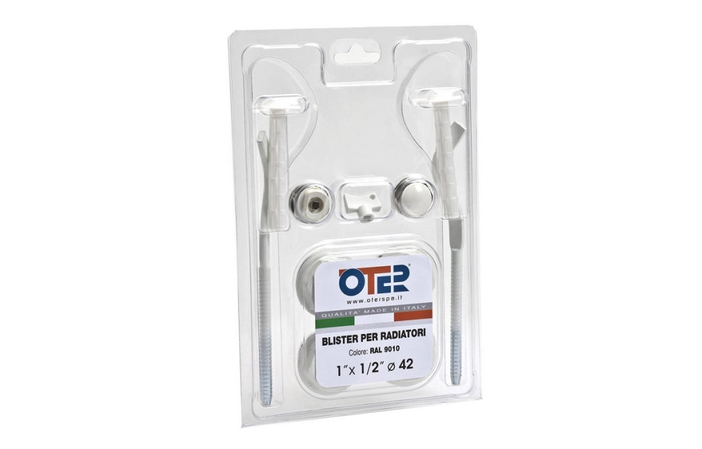 KIT BLISTER PER RADIATORI CON MENSOLE TONDE- 3/8- OTER- pezzi 1