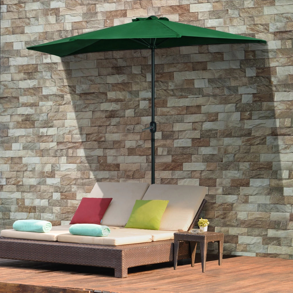 Parasole per balcone ¨C zephmum ¨C verde 2.93x1.5x2.49m