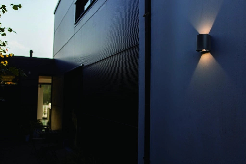 Applique esterna nera opaca LED 10W 3000K Gemini Lutec