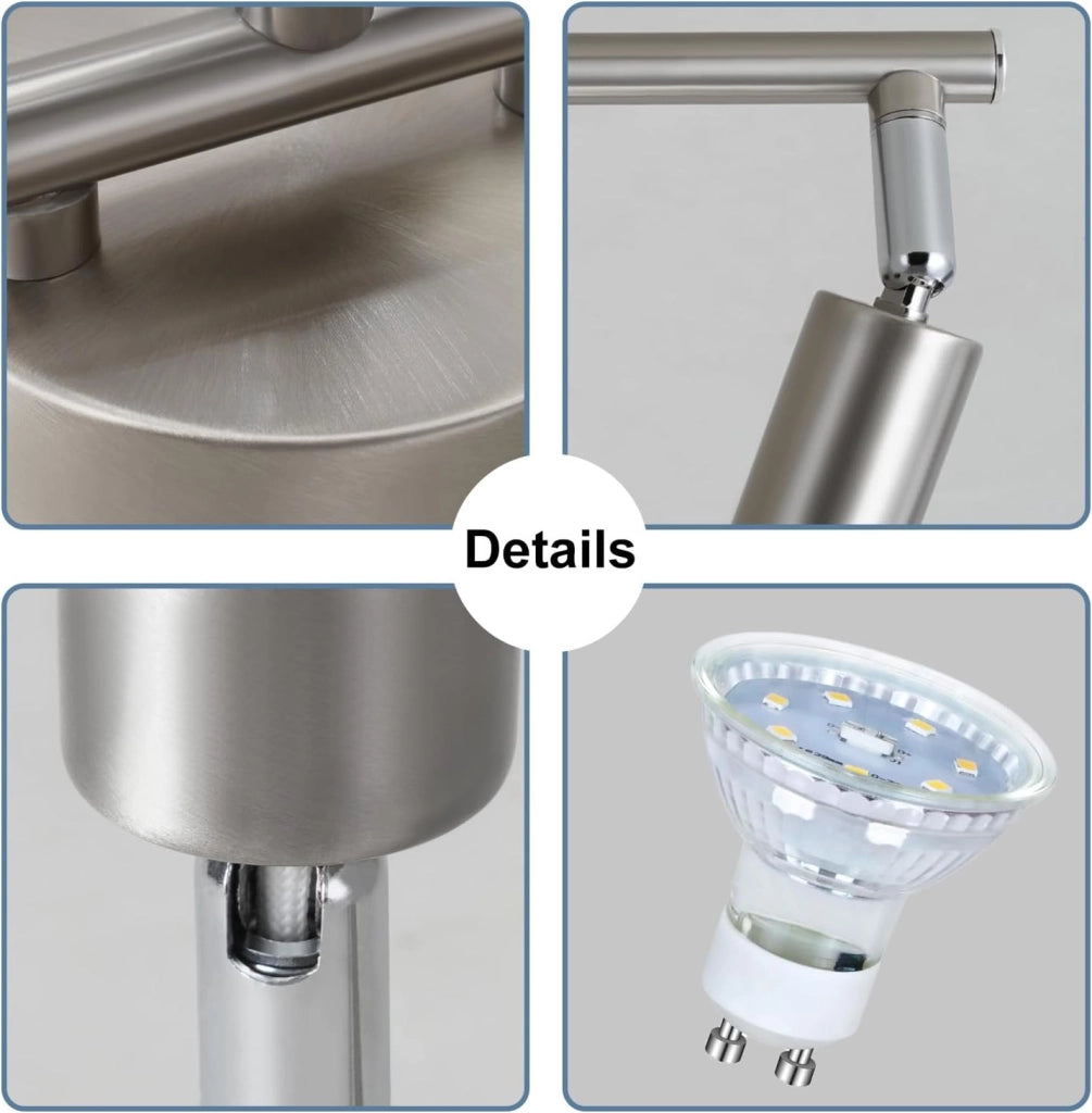 ZMH Faretto da soffitto 3 luci GU10 moderni per camera letto corridoio