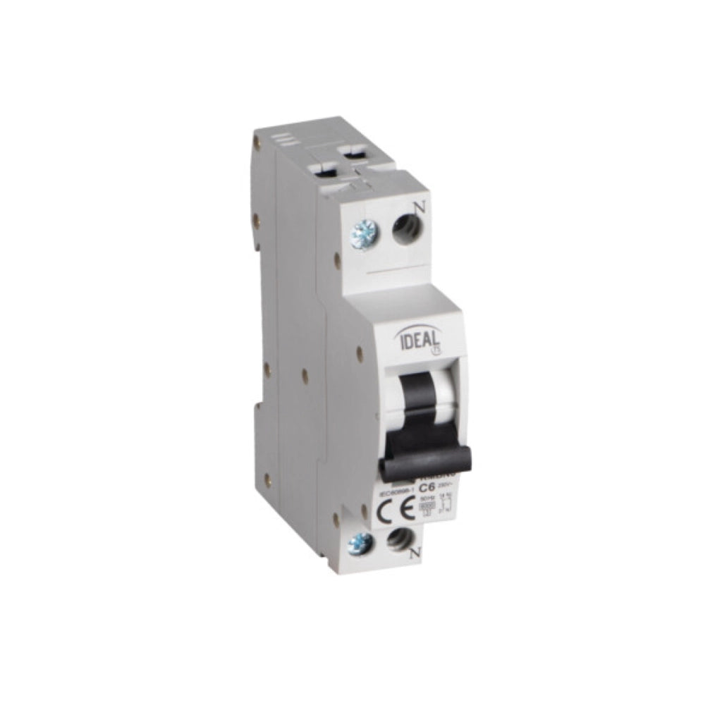 Interruttore Magnetotermico 1 P+N 6A