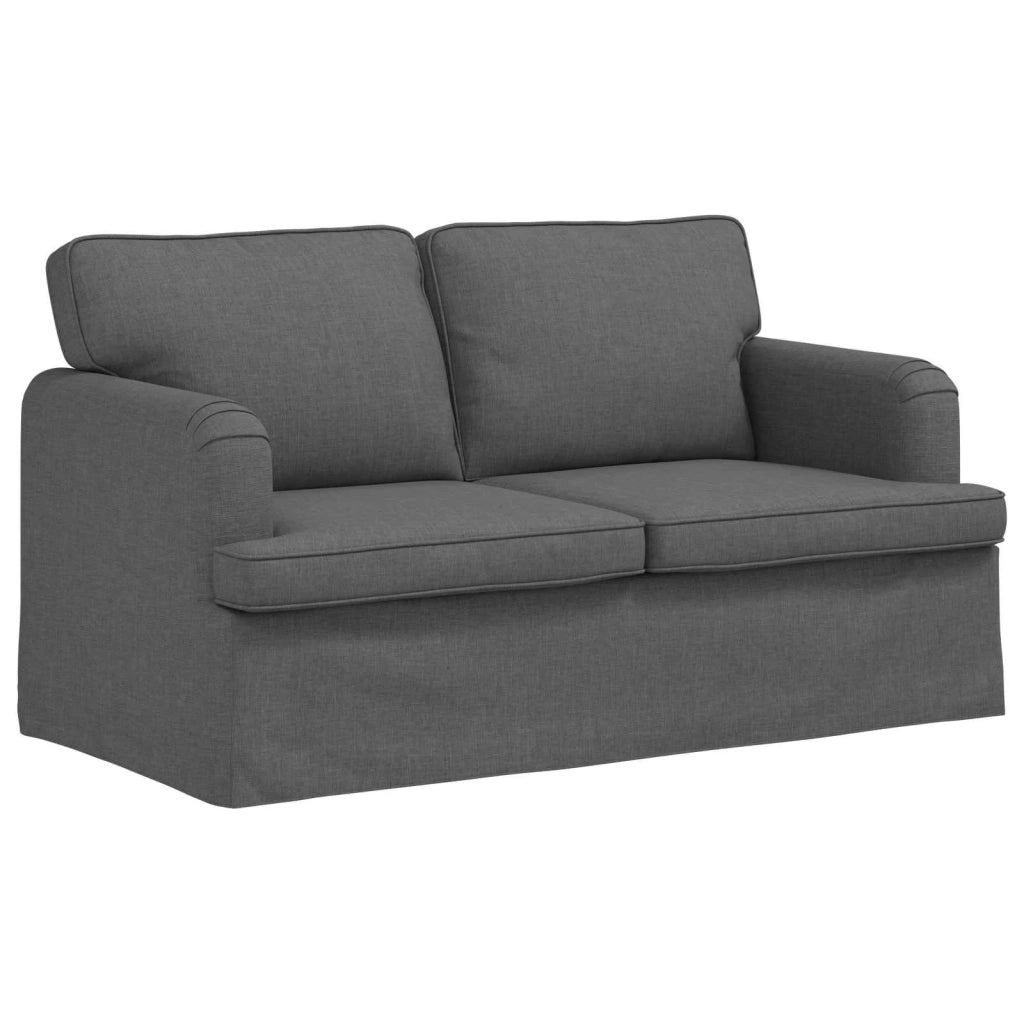 Set di divani 2 pcs Grigio scuro 144 x 80 x 85 cm Tessuto 3407517