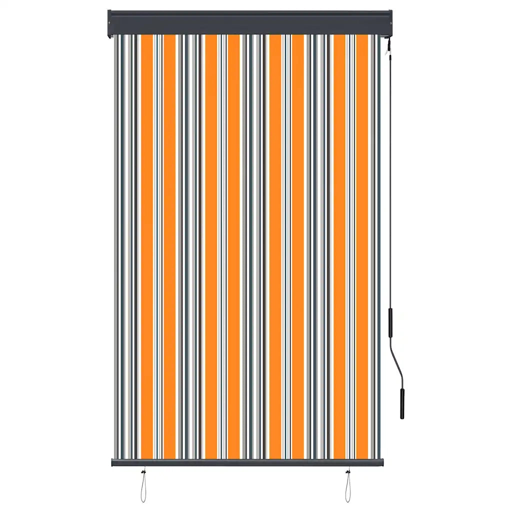 Tenda a rullo | Tenda avvolgibile per Esterni 100x250 cm Giallo e Blu