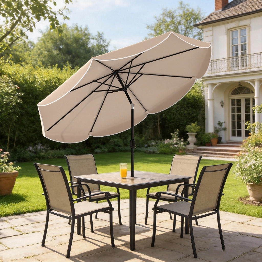 Ombrellone da Giardino ¨C Minimal ¨C Beige ?270 cm