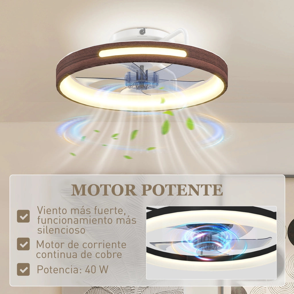 Ventilatore da Soffitto con Luce LED 40W ¨C Minimal ¨C Grigio