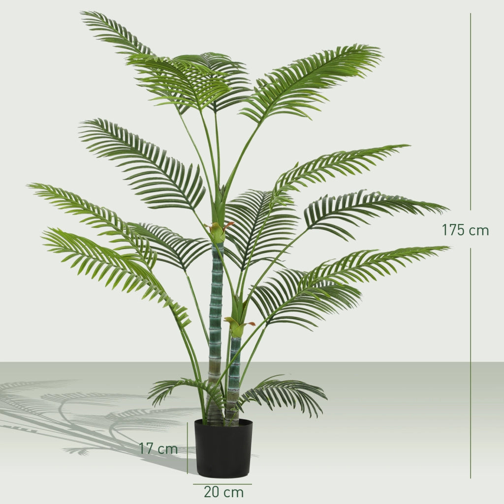 Palma Artificiale ¨C Minimal ¨C Verde 16 Foglie Plastica