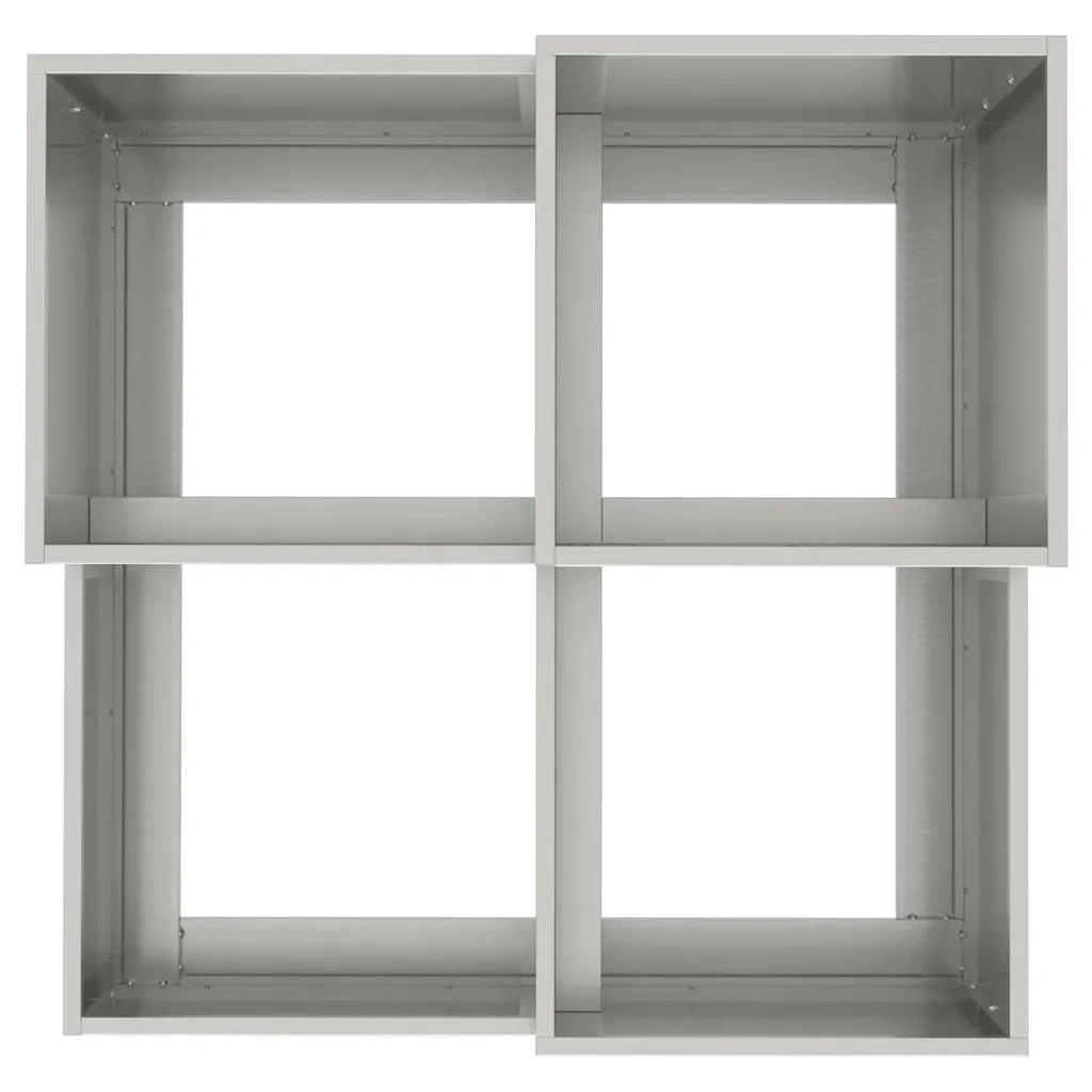 Vaso da giardino-Fioriera da Esterno-Contenitore per Piante Argento 80 x 80 x 60 cm Acciaio inossidabile