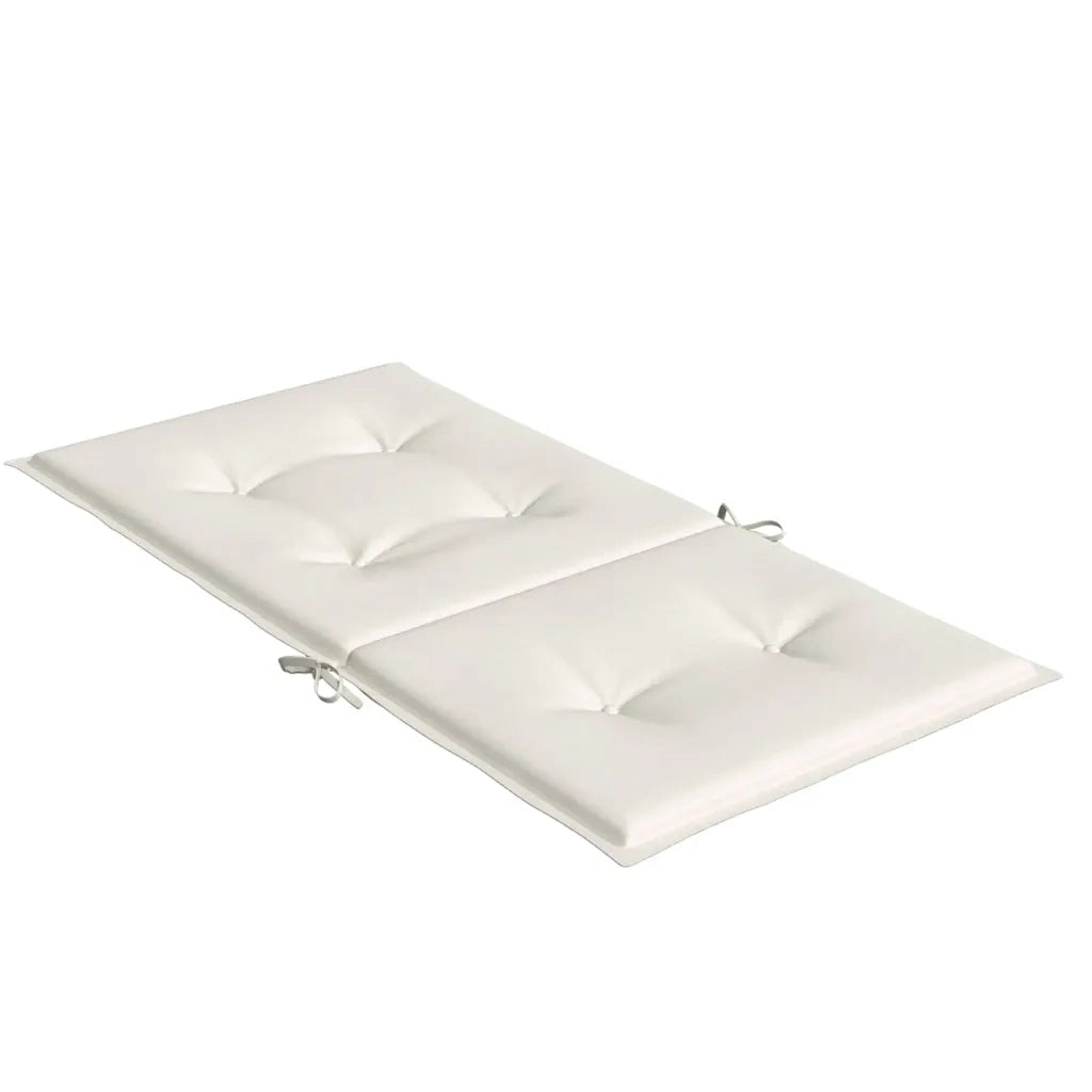 Cuscini Sedia Schiena Bassa 4 pz | Cuscini per sedie Crema M¨¦lange 100x50x4 Tessuto