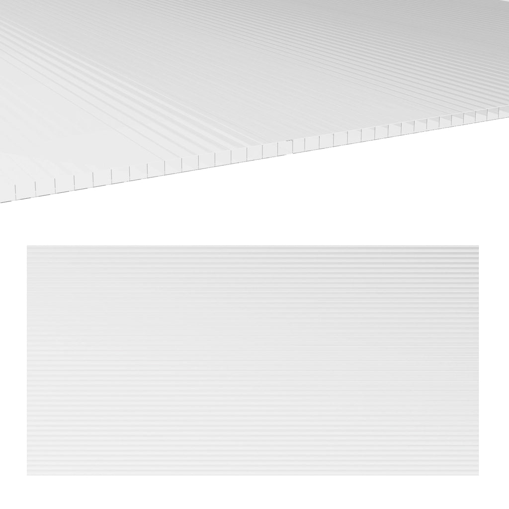 Pannello in policarbonato alveolare ¨C Minimal ¨C 4 mm, 121x61 cm, resistente ai raggi UV, personalizzabile