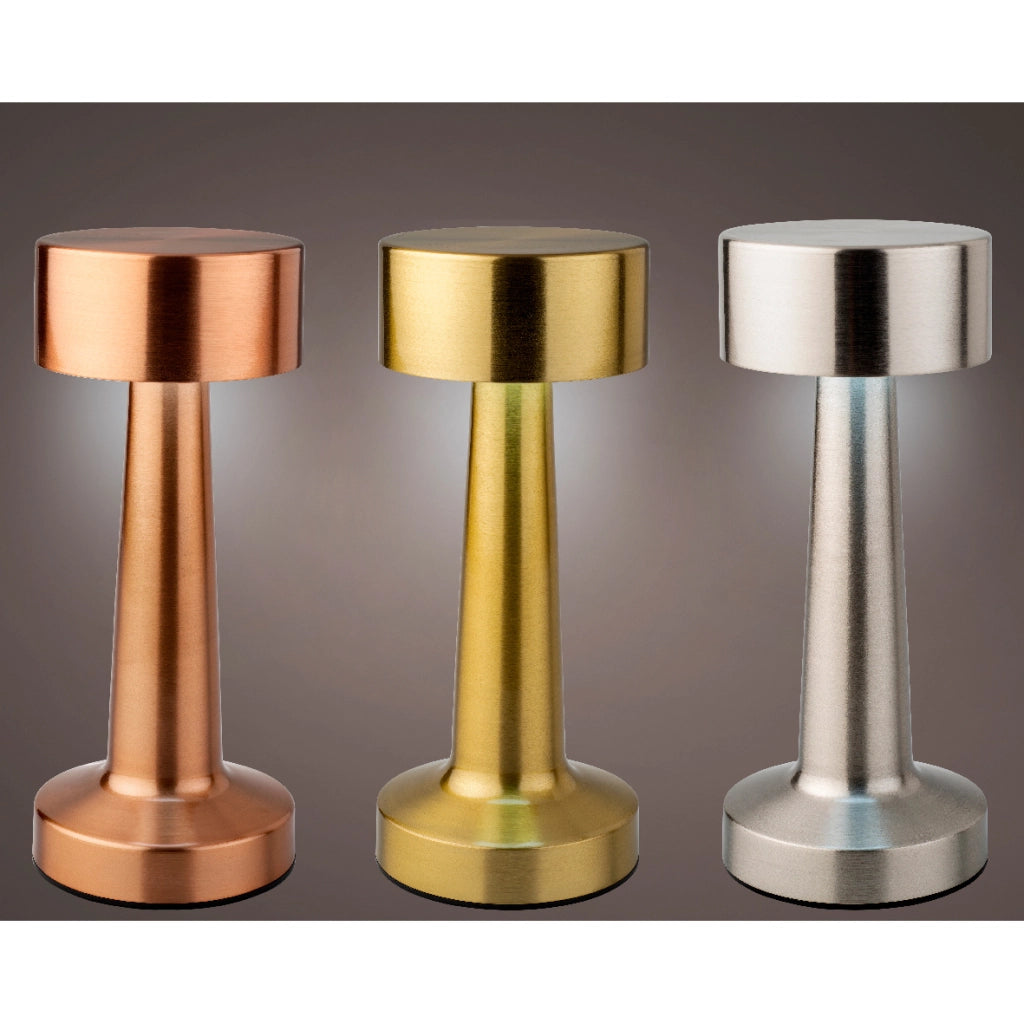 LAMPADA DA TAVOLO LED USB D.9XH21CM 3COLORI ASS.