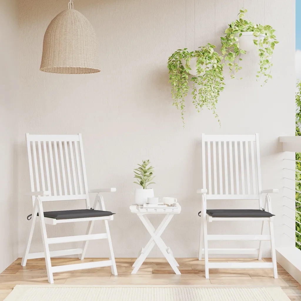 Cuscini per Sedia 2 pz | Cuscini per sedie Antracite 40x40x4 cm in Tessuto Oxford
