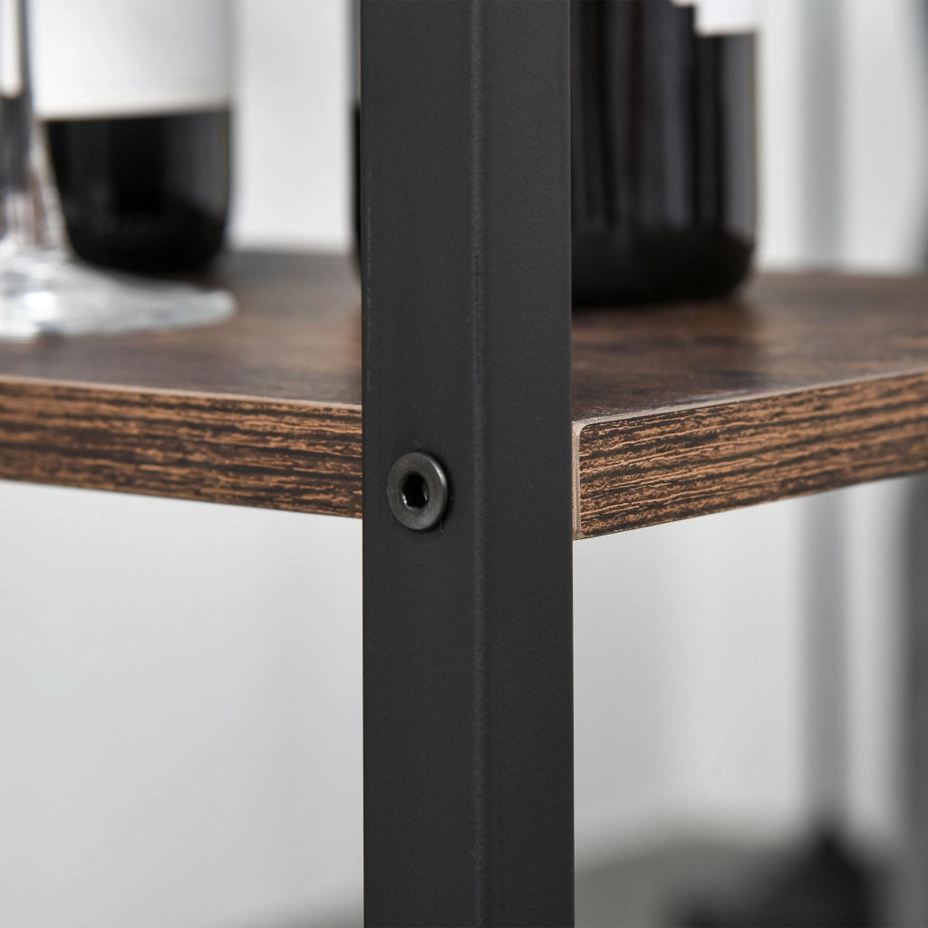 Tavolo da bar con sgabelli ¨C zephmum ¨C 109x60x100 cm marrone r¨²stico