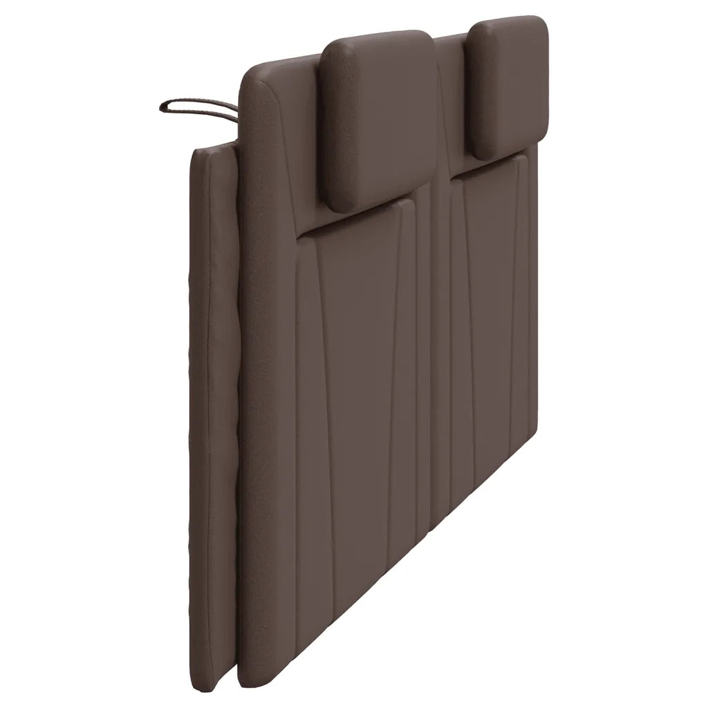 Cuscino Testiera Viana Marrone 200 cm in Similpelle 374816
